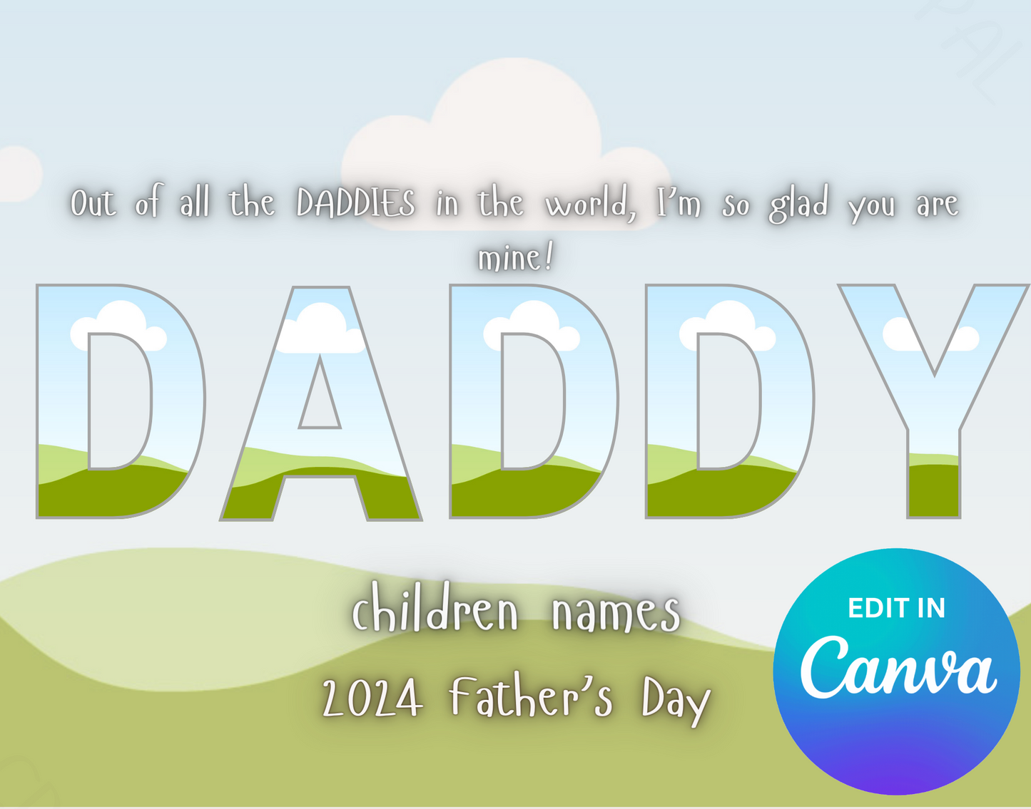 Free Editable Father's Day Template