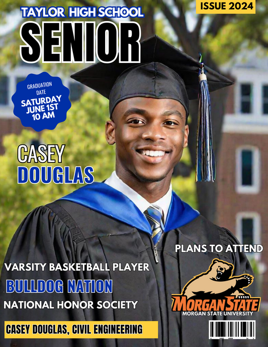 Graduation Senior Magazine Cover Special Edition Customizable Announcement