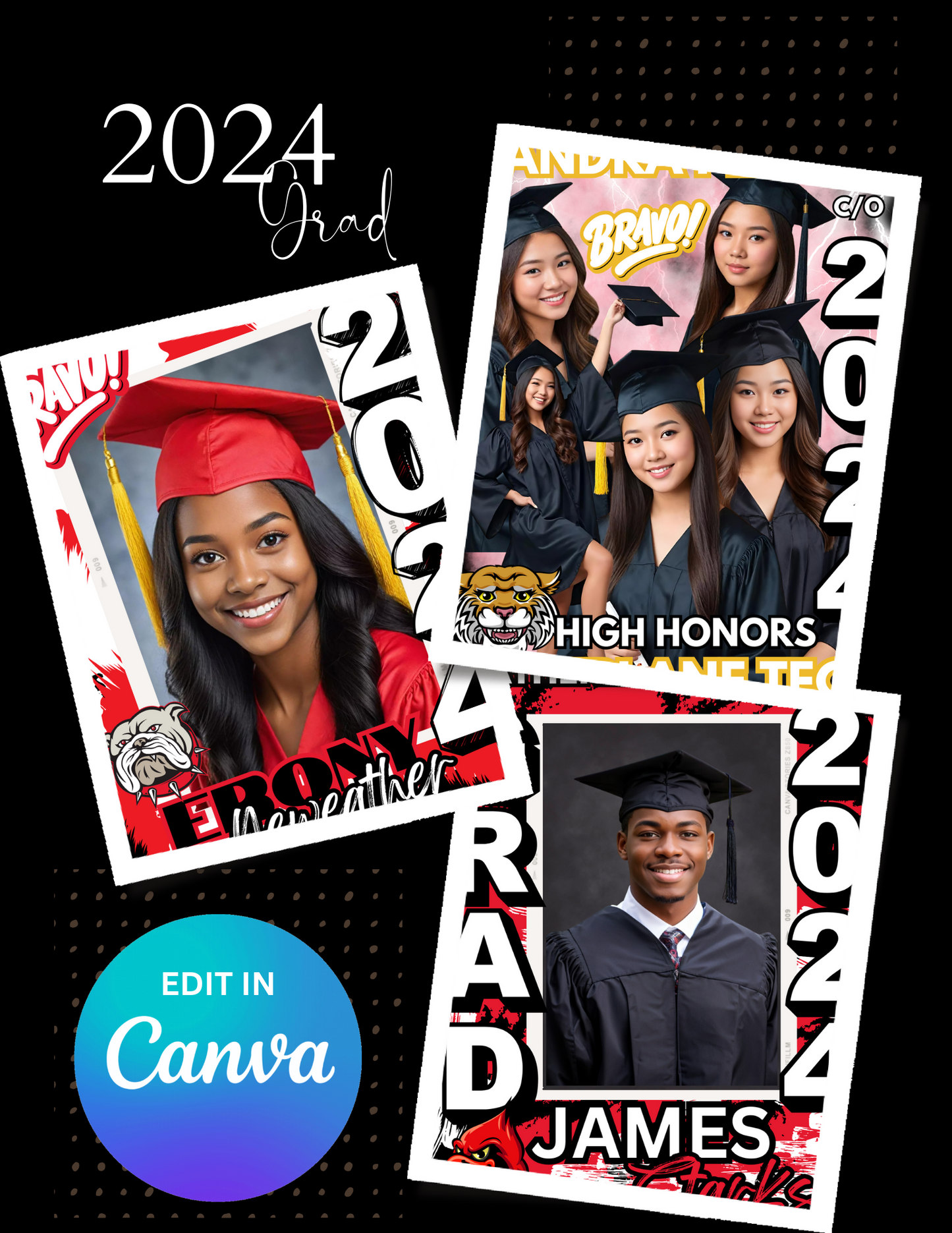 Graduation Template Trio