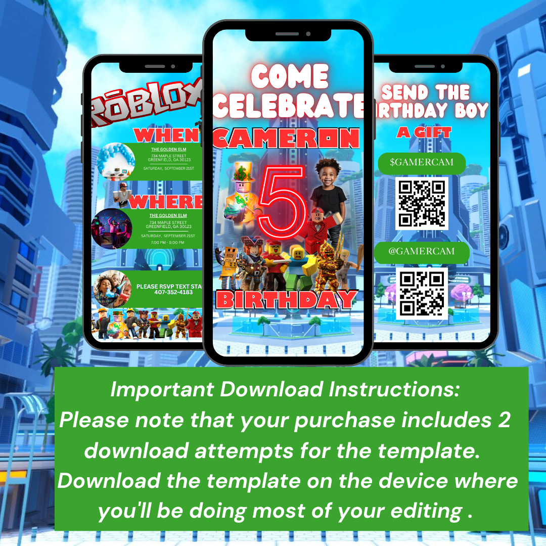 Kids Party Digital Invitations